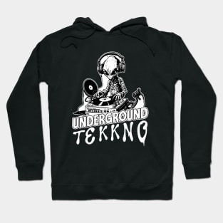 Underground Tekkno DJ Alien Raver Hoodie